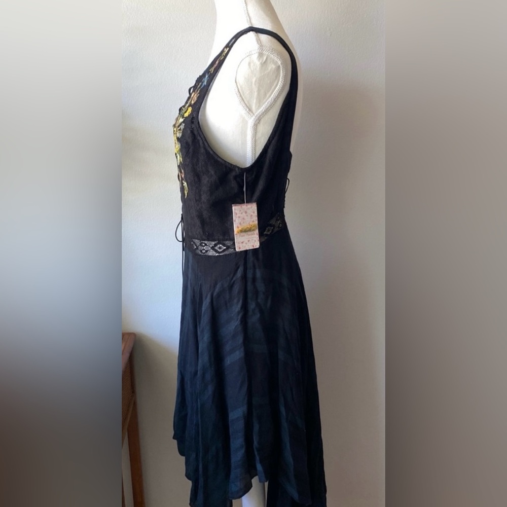 Free People Coal Combo dress size 10 NWT - Picture 5 of 16